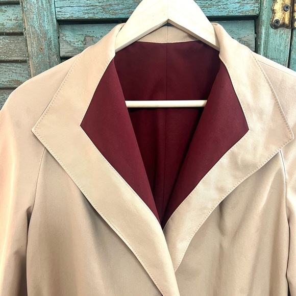 Vintsge aigner coat reversible long trench size 12 - Picture 4 of 7